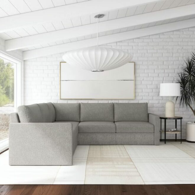 Bliss Petite White Sectional - 4 Seat Configuration - Wallaroo's Furniture  & Mattresses